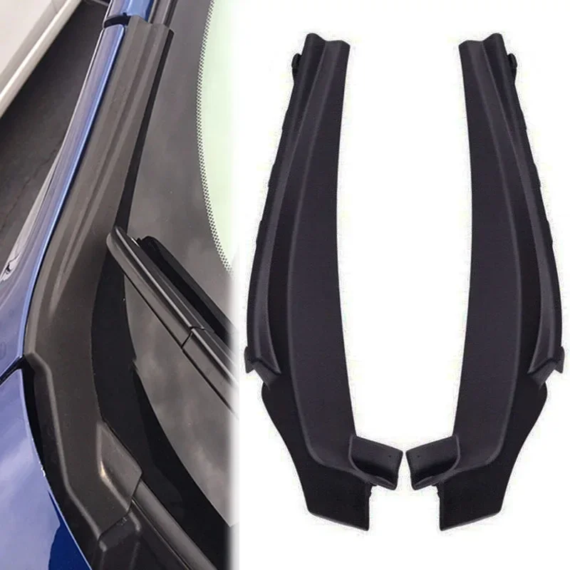 Para-brisa dianteiro do carro limpador lateral capô extensão guarnição capa defletor de água placa cowl para nissan sentra 2013-2016 2017 2018 2019