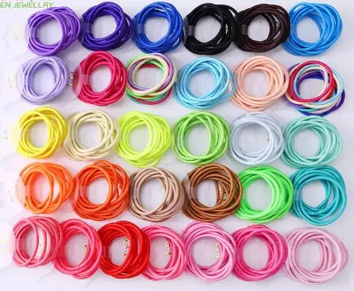 Free Shipping 2021 New 500pcs/lot Baby Girl Kids Tiny Hair Accessory Hair Bands Elastic Ties Ponytail Holder Children Rubber