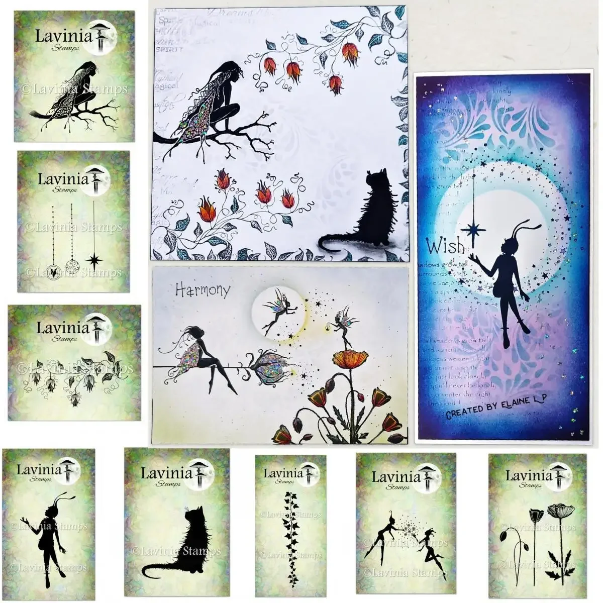 

Elf Flowers New Arrivals Clear Stamps Stencil for Scrapbook Diary Decoration Embossing Cut Template DIY Make Paper Card