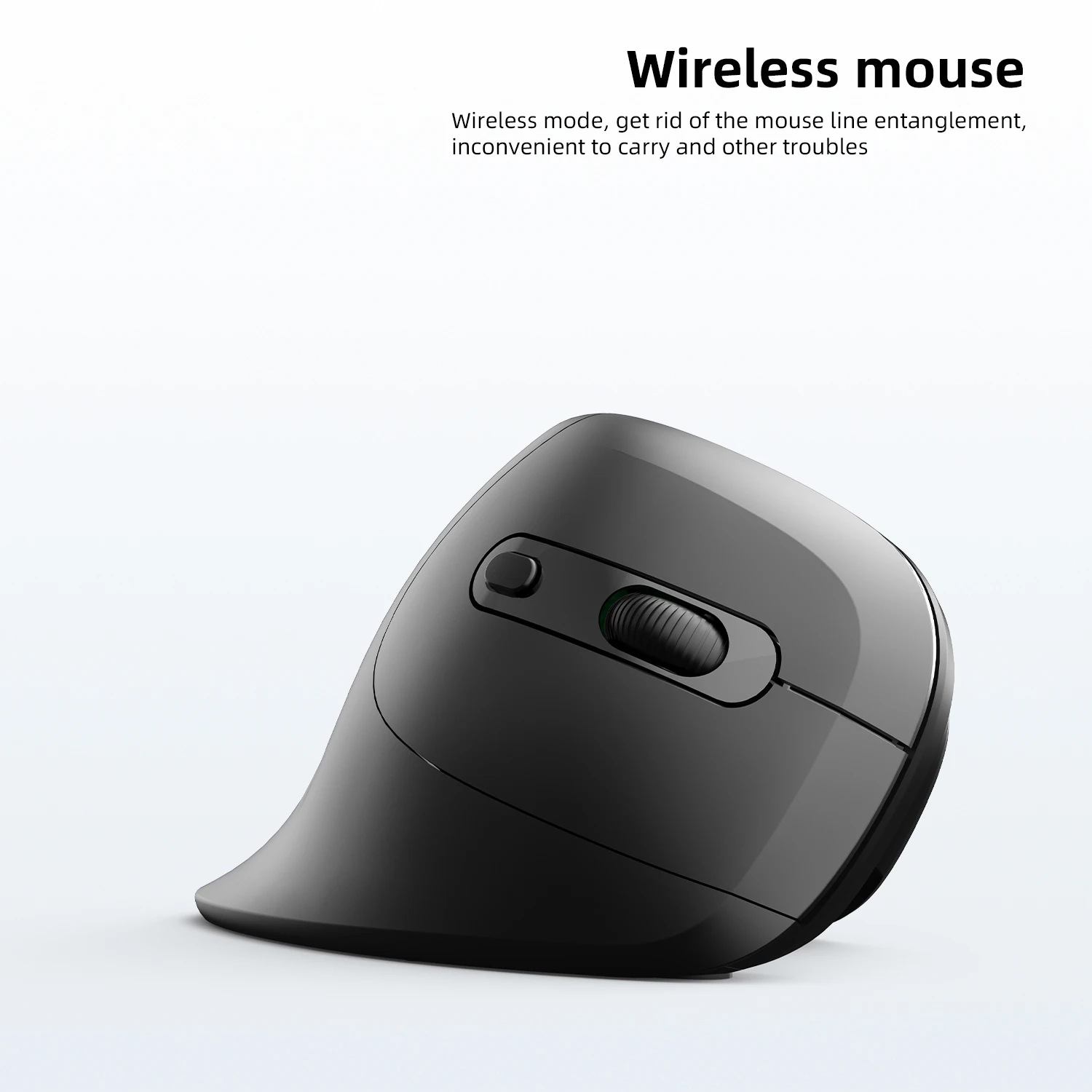 Ergonomic 2.4G USB Wireless Vertical Mouse Rechargeable Silent Wrist Healthy Mice Mause for Laptop Computer Office Work Gaming