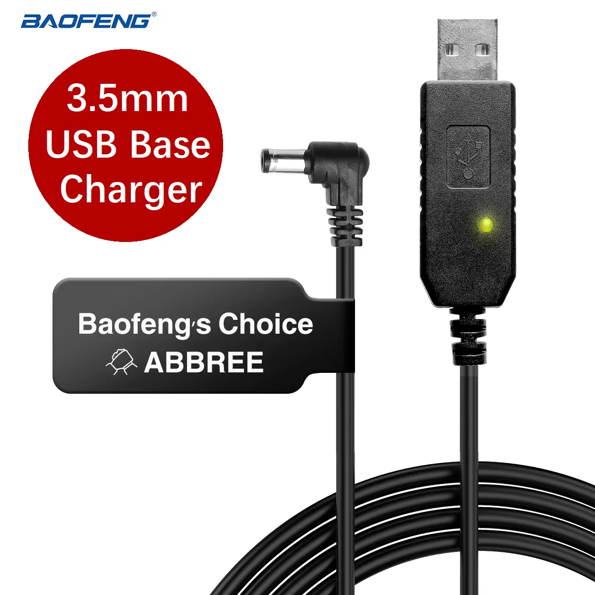 Baofeng Original UV-5R Desktop USB Base Charger Adapter for UV5R Walkie Talkie Ham Two Way Radio Charger Accessories