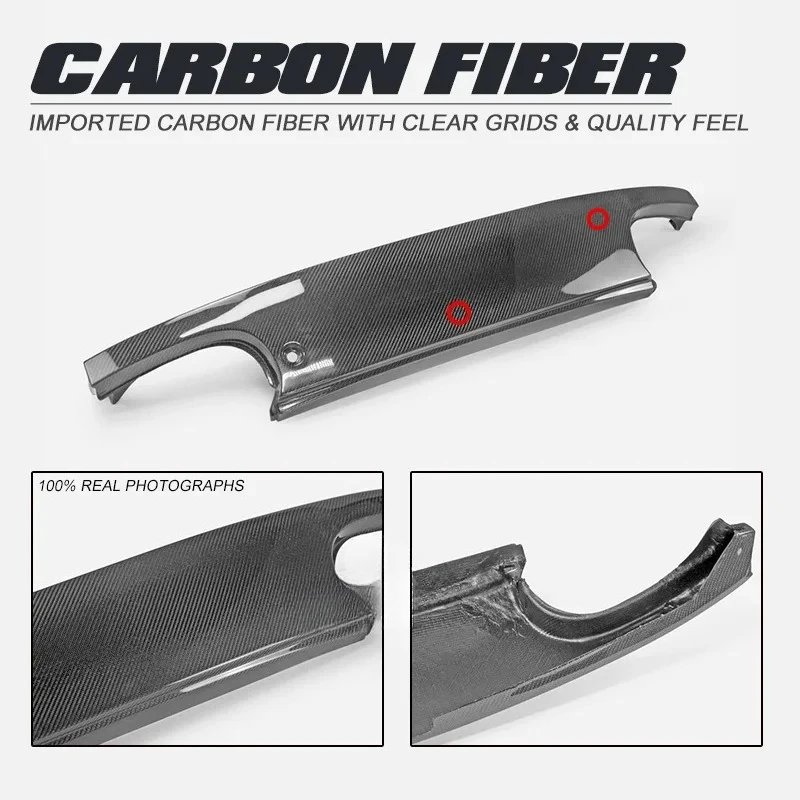 ينطبق على أجزاء تعديل ألياف الكربون Miata Mazda NA MX5 المصد الخلفي الذيل غطاء خفيف إطار لوحة ترخيص الجذع الخلفي #6