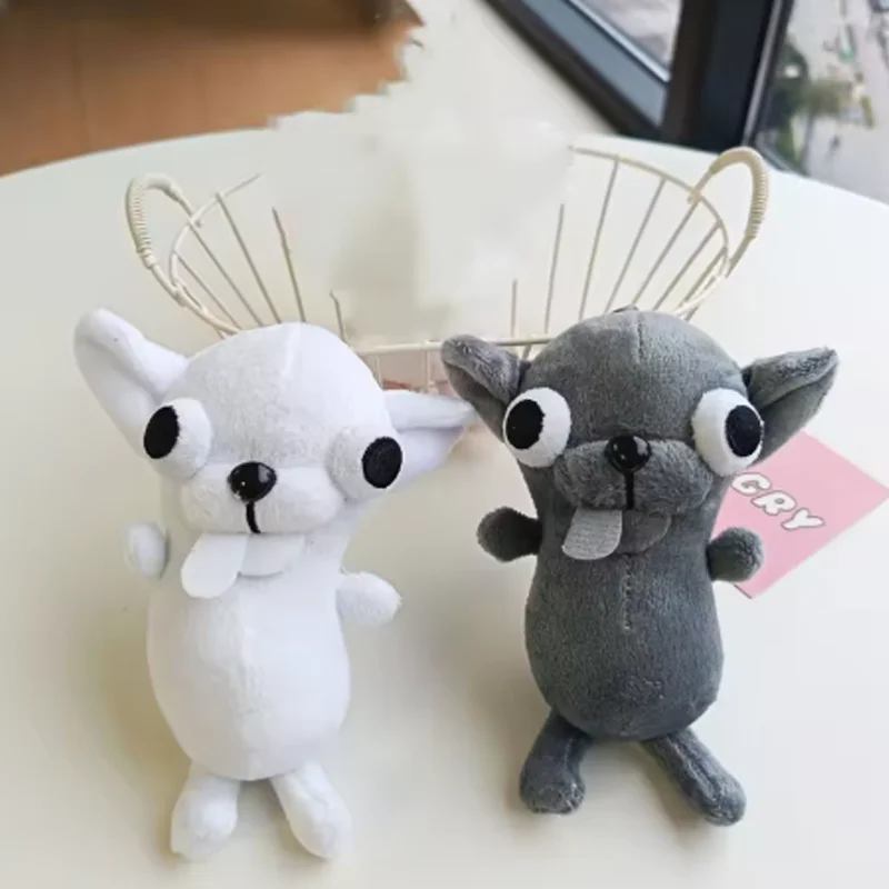 Zimmerdeko Plüschtiere Chihuahua Schlüsselanhänger Anhänger Welpen Plüsch-Chihuahua-Puppe Realistisch Ausgefallen Niedlich Chihuahua – Detail 4