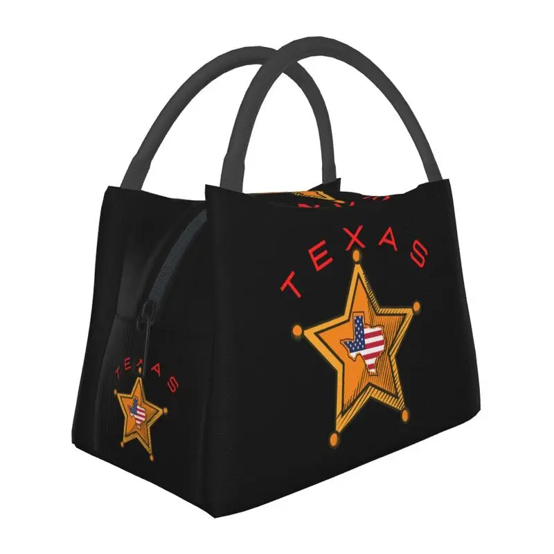 

Texas Map Star Lunch Boxes Women Western Texas Star Thermal Cooler Food Insulated Lunch Bag Hospital Office Pinic Container