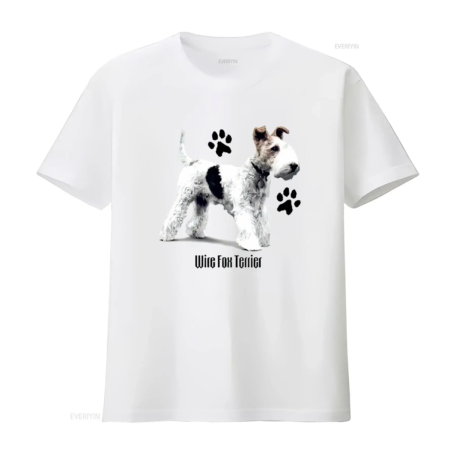 Camiseta con estampado de perro Wire Fox Terrier, disponible bajo pedido, 916b, ropa vintage con diseño gráfico, ropa cómoda y a la moda