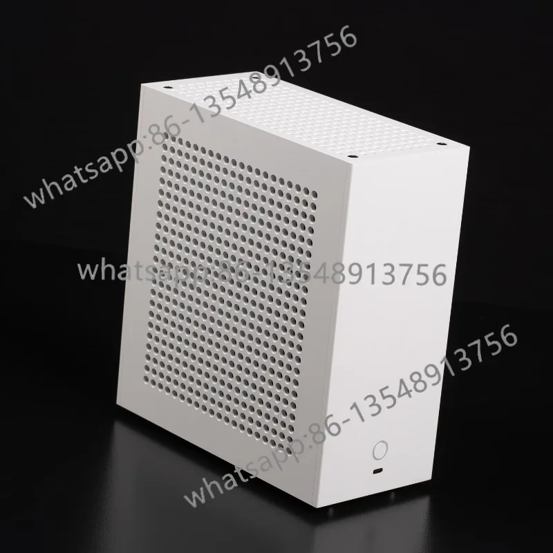 A1 all-aluminum ITX/knife card chassis, small 1U semi-high graphics card CNC metal foot pad