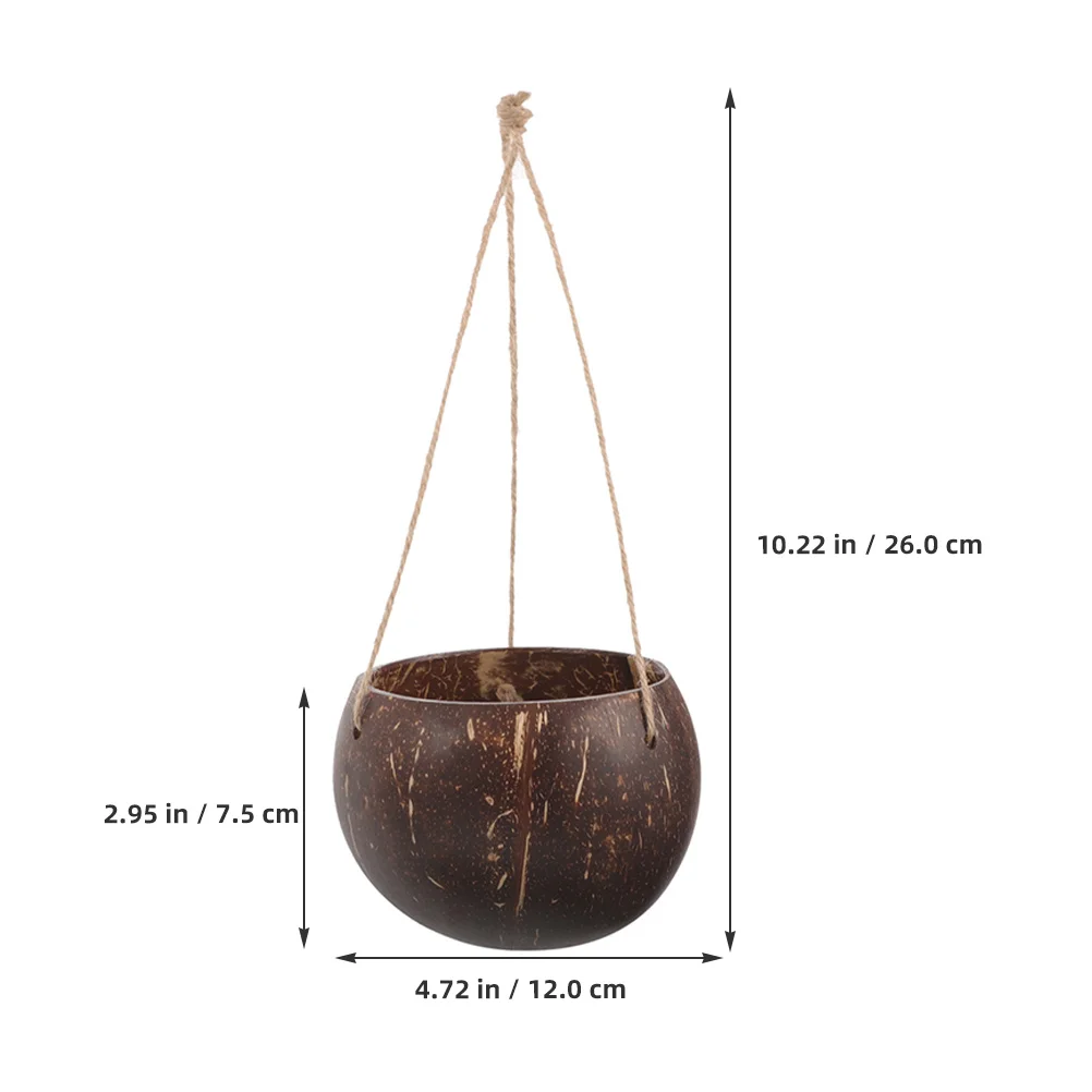 2 قطعة سلة زراعة معلقة أصيص زهور متين للشرفة الداخلية والخارجية حاوية زهور معلقة #6