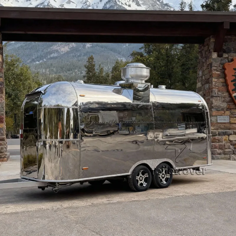 

High Quality Moveable Food Truck Customization Cheese Chocolate Churros Sweet Snack Candy Luxury Food Trailer With Bathrooms