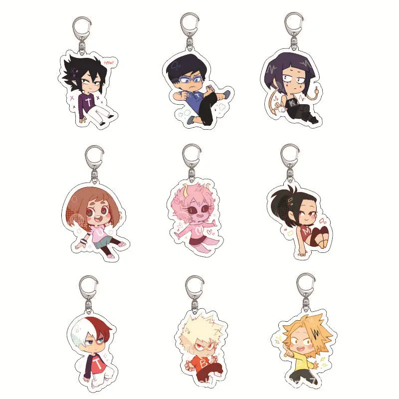 

Брелок-подвеска из акрила по аниме «Моя геройская академия» с Изуку Мидорией и Шото Тодороки, официальный мерч