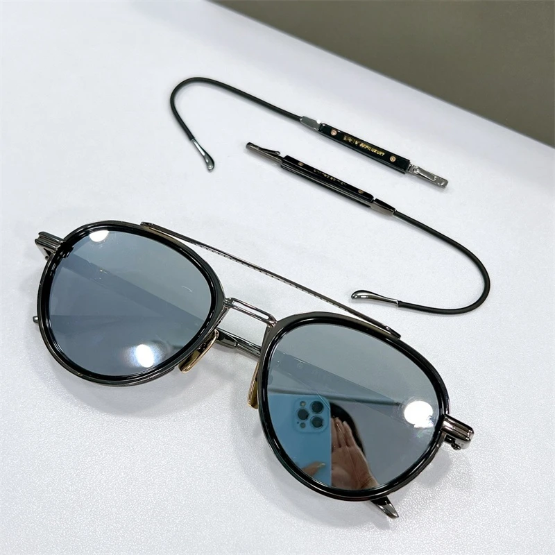 EPILUXURY Leg Removable Men's Sunglasses Alloy Acetate Pilot Design High Quality Summer Outdoor Sunglasses For Man Woman