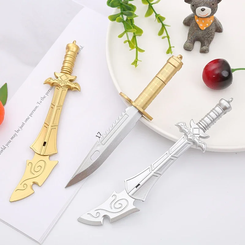 Creative Stationery Sword Gel Pen Weapon Shape Water-based Pen Cute Student Office Stationery Novelty Stationery Kawaii Creative