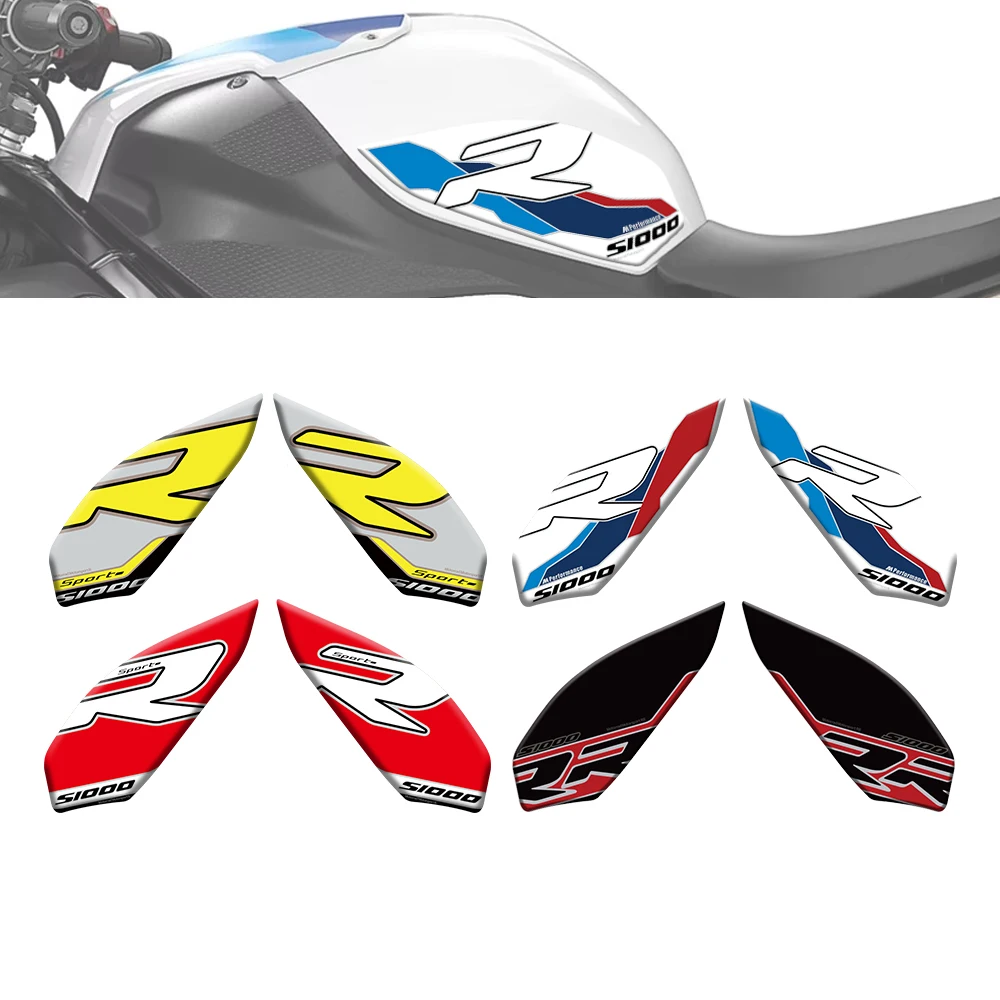 

For BMW S1000R S 1000 R 2021 2022 2023 2024 Motorcycle Knee Pad Tank Protector 3D Gel Paint Protection Decal Stickers