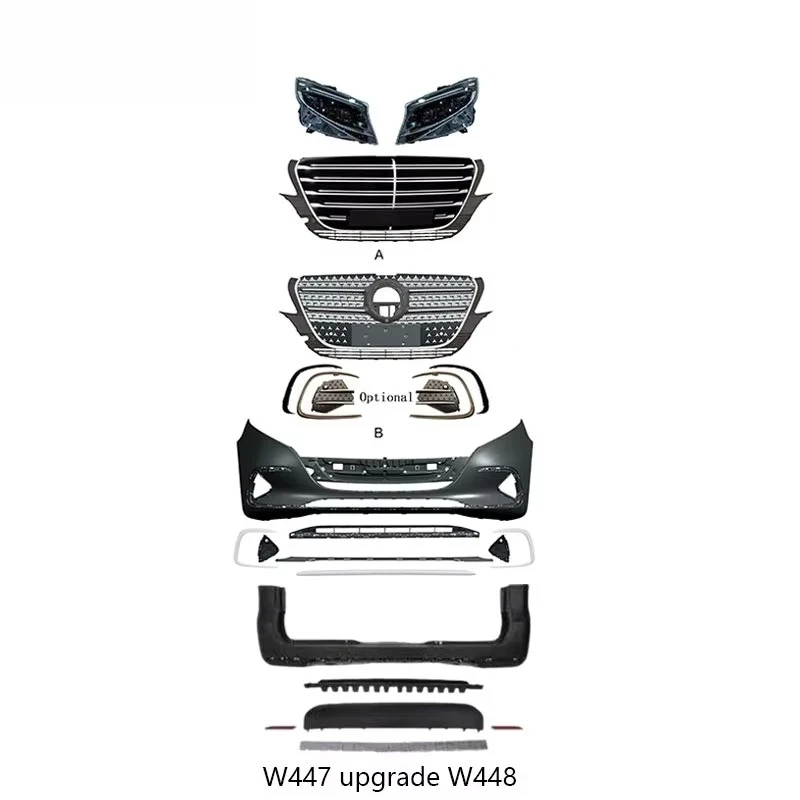 High Quality Conversion Body Kit W447 to W448 2024+, Exterior Refit Parts