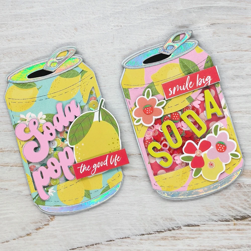 KLJUYP Soda-Dosen-Metallschneideformen, Schablonen für DIY-Scrapbooking/Album, dekorative Prägung, DIY-Papierkarten – Detail 4