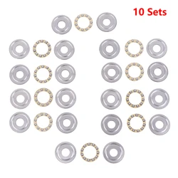 10Sets Thrust Ball Bearing F8-22M 7 F8 22m Inner Diameter 8mm Plane Planar Miniature Axial Ball Bearings