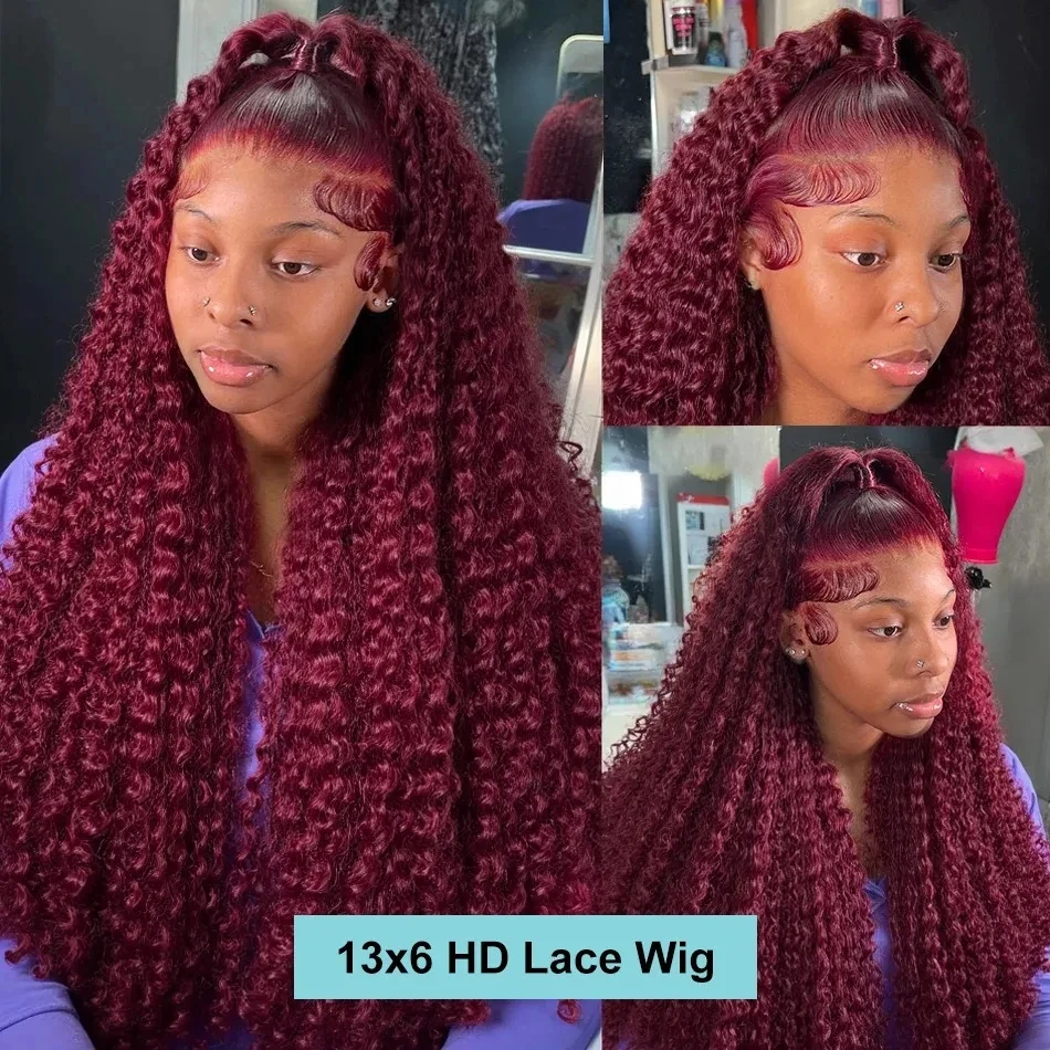200 Yoğunluk # 99j Derin Dalga - Lace Front Wig incelemesi ve fiyatı