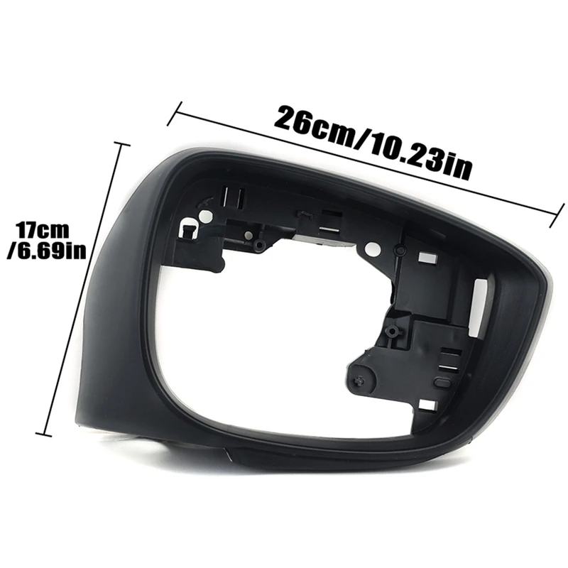 NCSMT Car Side Mirror Cover Housing Frame for Mazda Cx3 CX-5 2015 2016 CX-3 2016-2018 2019 Rearview Mirror Case Cap