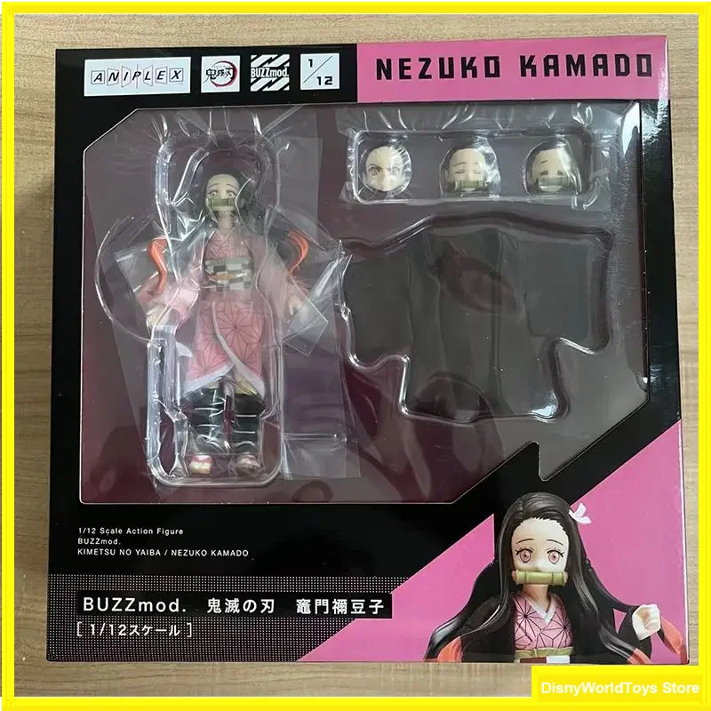 100% Original ANIPLEX BUZZmod Demon Slayer NEZUKO KAMADO In Stock 6inches Anime Collection Figures Model Toys