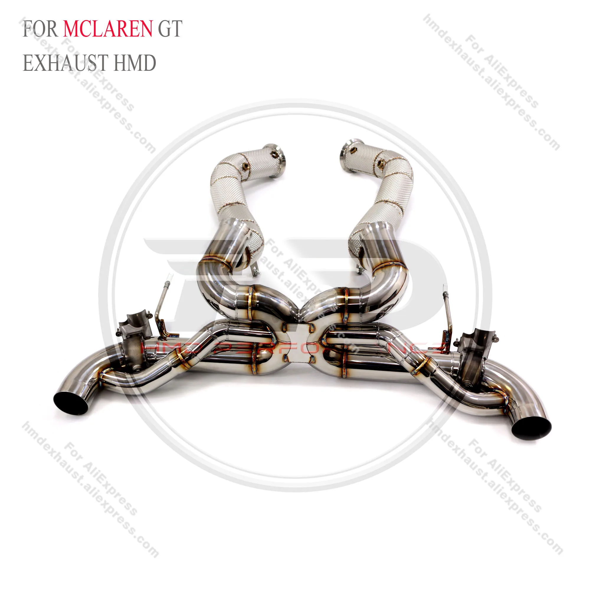 

HMD Exhaust System Stainless Steel Performance Catback for Mclaren GT 4.0T Full sets With OEM Valve Version