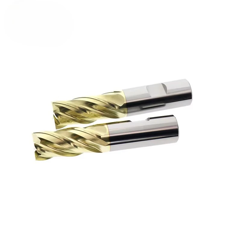 ACME Solid Carbide 20mm Flat Endmill D20*FL45*100L*4F AlTin Coated 65HRC 35 Helix Angle CNC Router Milling Cutter High Precision