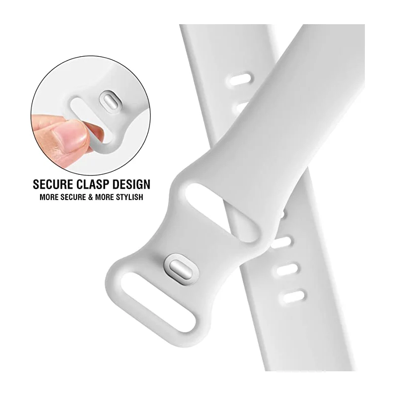 다채로운 소프트 실리콘 시계 스트랩 밴드, 애플 시리즈 7, 6, 5, 4, 3, 스마트 워치 팔찌