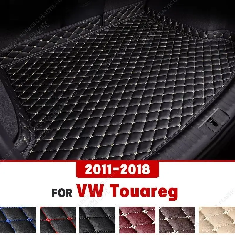 Car Trunk Mat For Volkswagen VW Touareg 2011 2012 2013 2014 2015 2016 2017 2018 Non-Slip Design Car Accessories