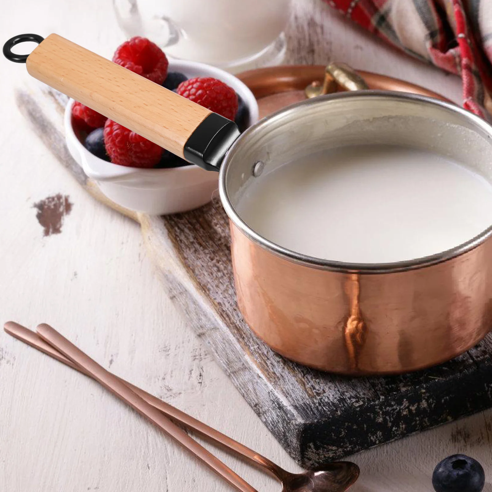 

Wooden Pot Handle Replacement Natural Hardwood Cooking Pan Handle Ergonomic Heat Resistant Grip for Frying Pans Sauce Pots