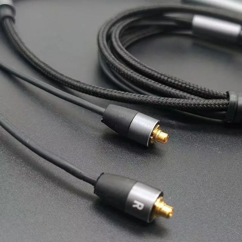 K3003 Earphone Upgrade Cable 3.5mm to MMCX Braided Nylon Wire Replacement Headphone Cable 3.5mm Wired Earphones