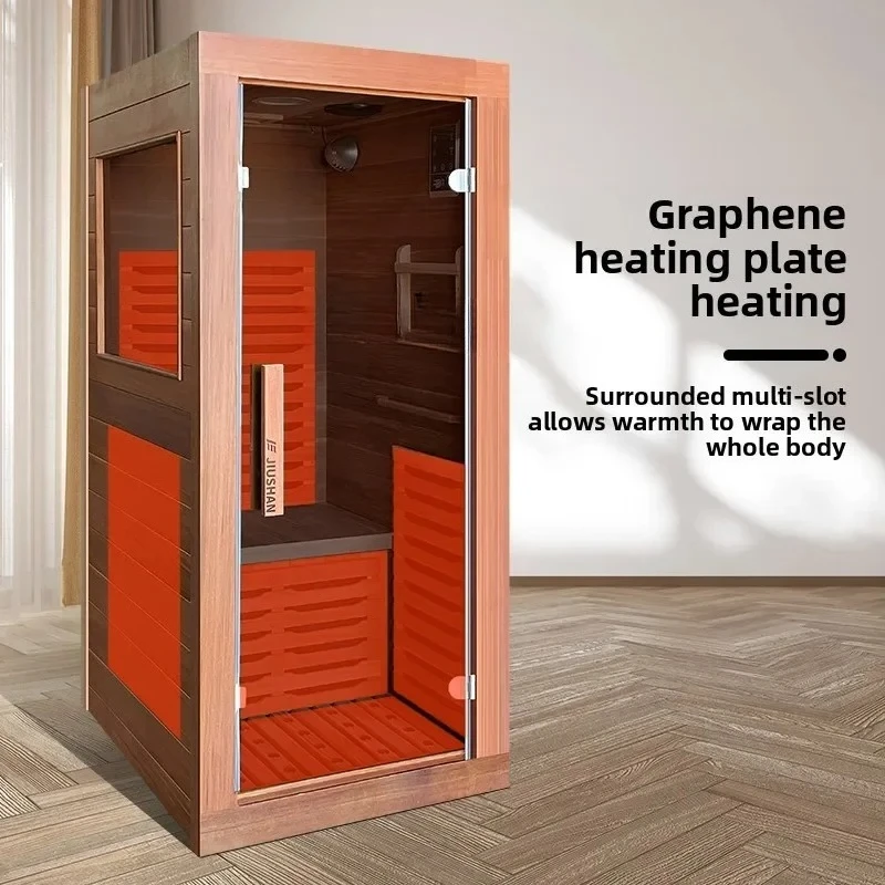 single mini far infrared light wave room household health sweat room box sauna room home accessories
