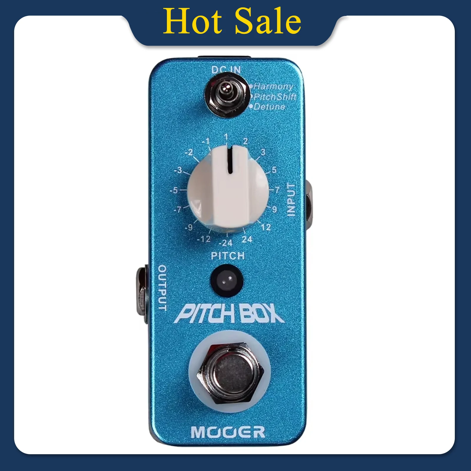 MOOER Pitch Box Guitarra Effect Pedal Transpose 3 Effects Modes Harmony Pitch Shift Detune True Bypass Pedal Guitar Accessories
