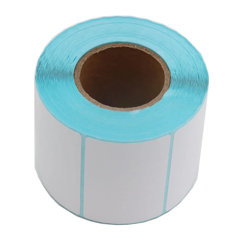 60x40mm Self-Adhesive Thermal White Blank Label Sticker Paper Supermarket Price Label Direct Print Waterproof Print Supplies