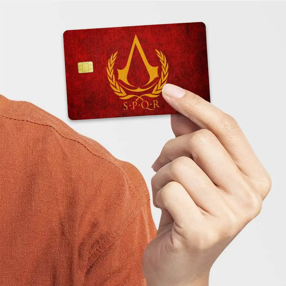 S-SPQR 2024 أنيمي الكرتون الجلد ملصقات فيلم الشريط الحال بالنسبة لبطاقة الخصم الائتمانية الكبيرة الجانب الأمامي