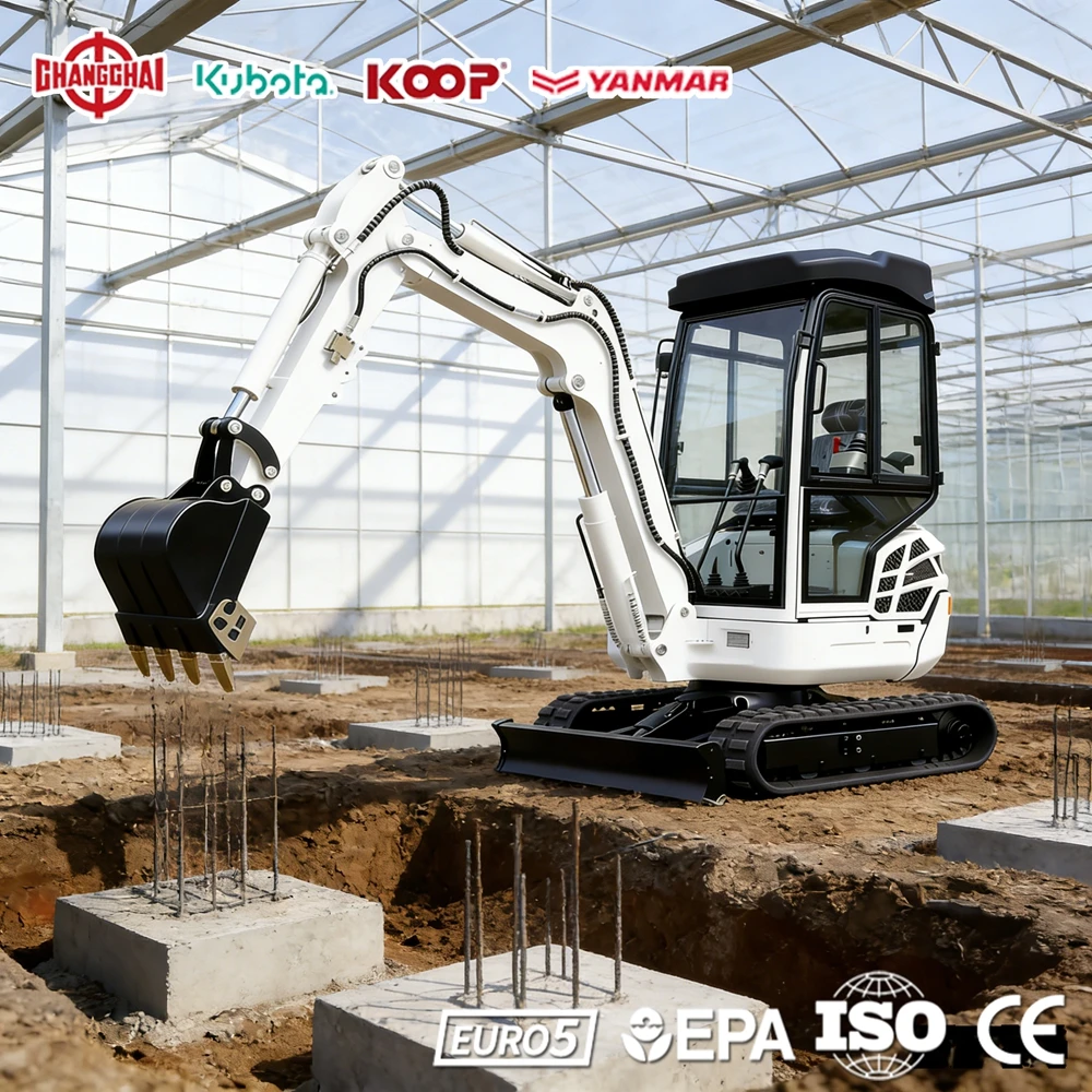 

Mini Excavator 0.8Ton Excavators Construction 1.2Ton 2.0Ton Agricultural Europe EPA Euro 5 CE Fast Delivery
