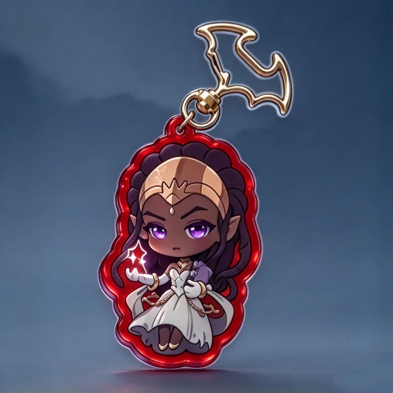 Curse of Strahd Acrylic Charms D&D NPC Keychain Pendant Strahd von Zarovich Ireena Kolyana Indira Vallakovich for Bag Decor Gift