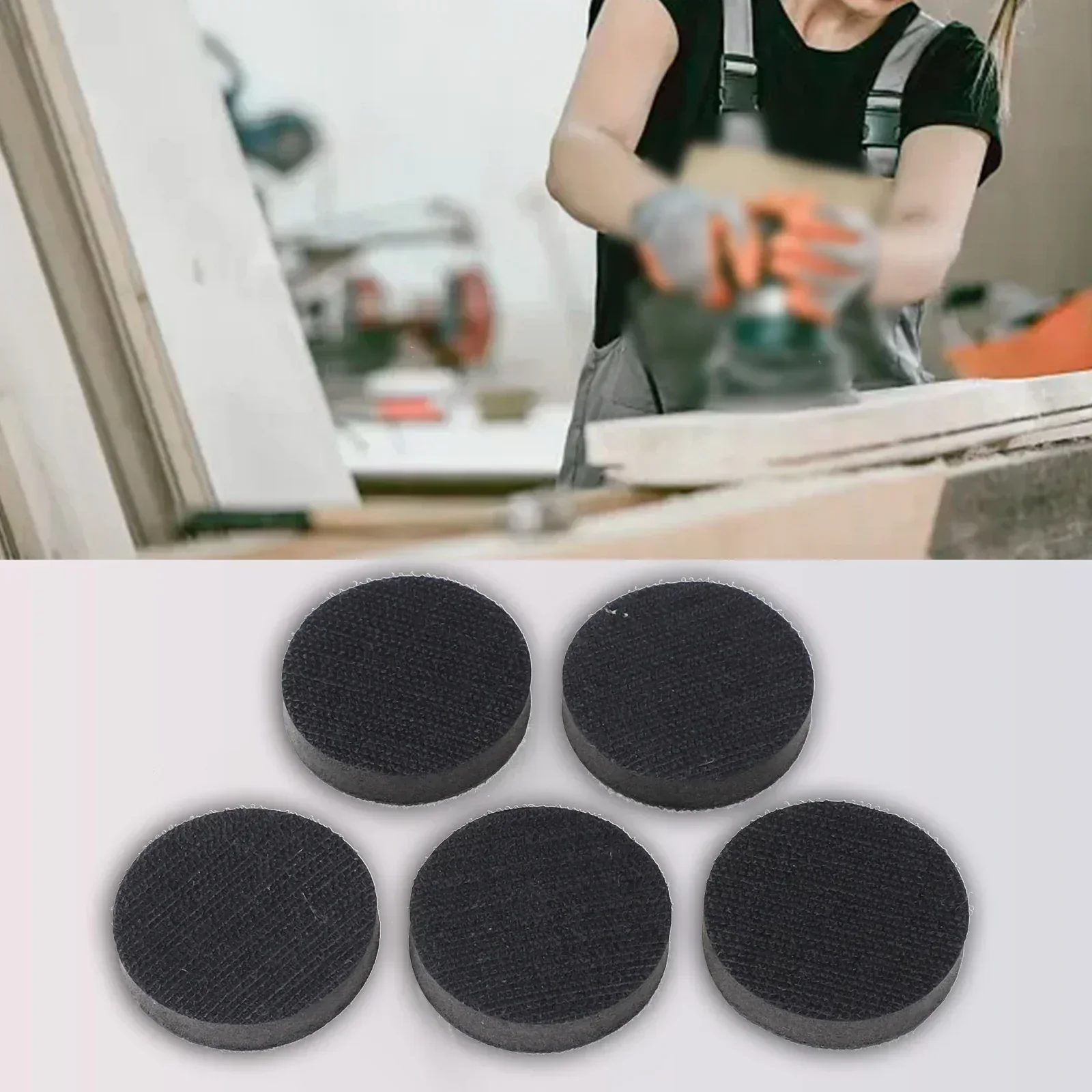 5Pcs/set 50mm/75mm Soft Density Interface Pads Hook&Loop Sponge Cushion Buffer Backing Pad Protection Sanding Disc Backing Pad