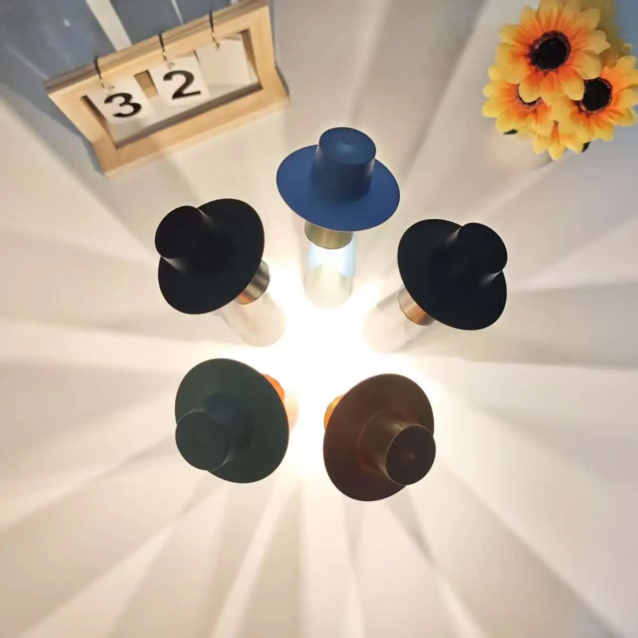 2025 New LED Rechargeable Desk Lamp Creative Living Room Study Lamp Top Touch Dimming Atmosphere Desktop Decoration Table Lamp