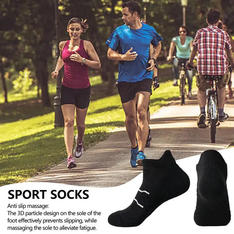 Athletic Cushioned Low Cut Socks Running Sports Ankle Socks Unisex Non-Slip And Anti-Odor Features Moisture Wicking Socks