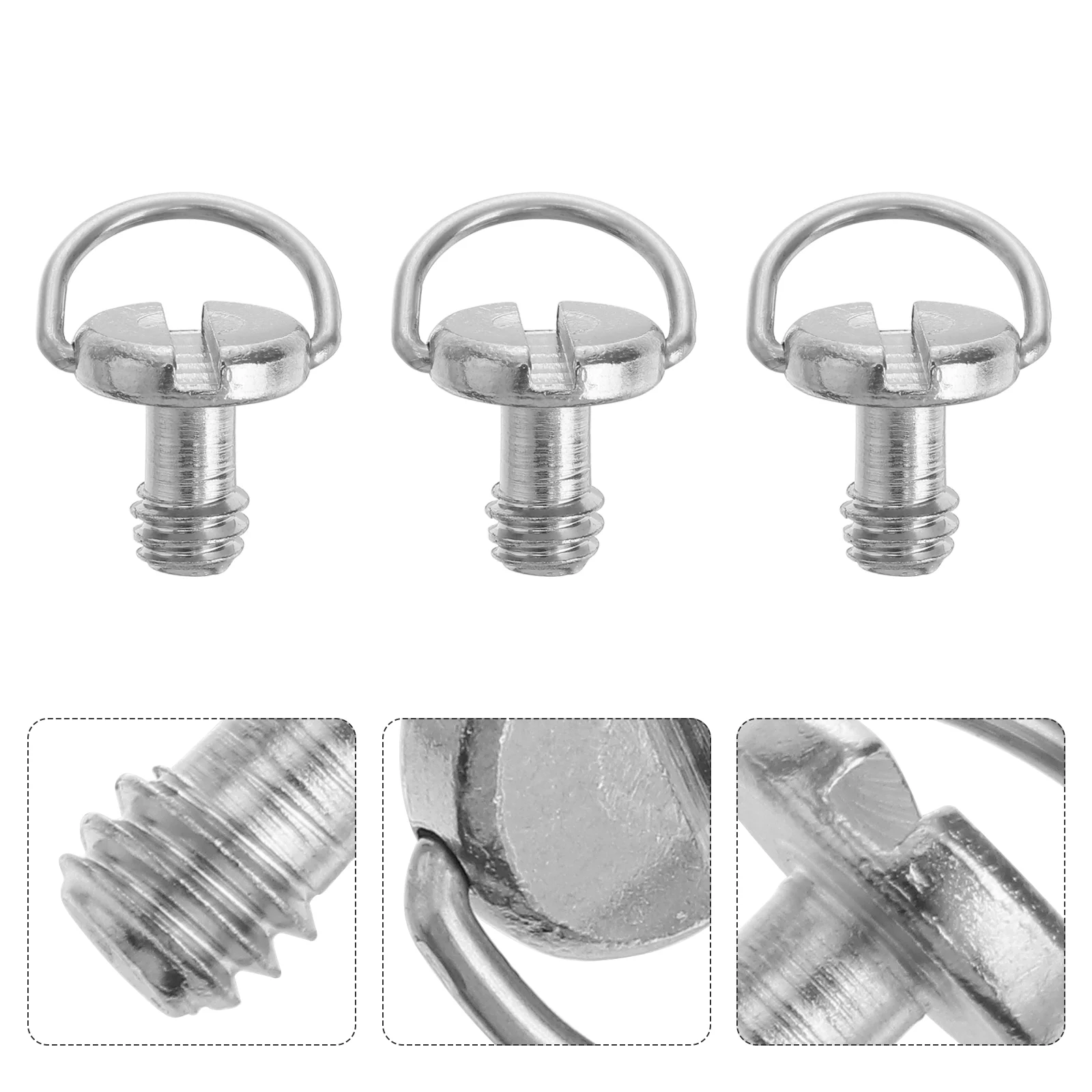 

6 PCS Camera Equipment Screw Tripod Mount Accessories Mounting Plate 1/4 Inch Strap Accessory
