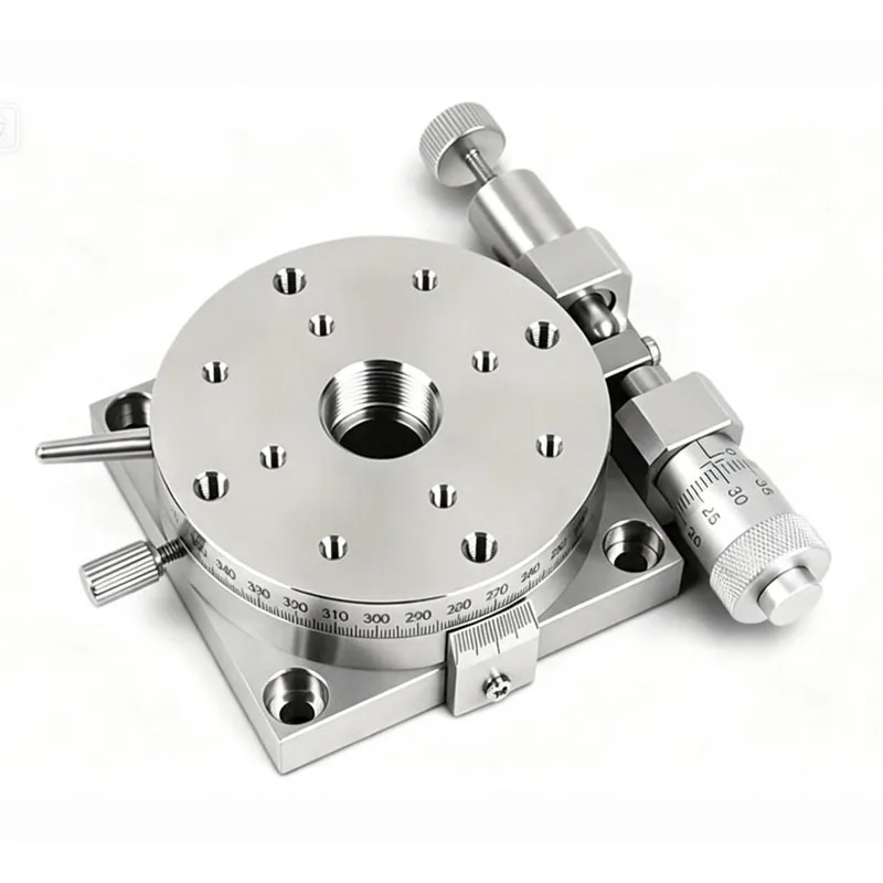 Precision R-Axis Manual Rotary Positioning Stage Stainless Steel Sliding Table ELF31-60 for Optimal Accuracy in Motion