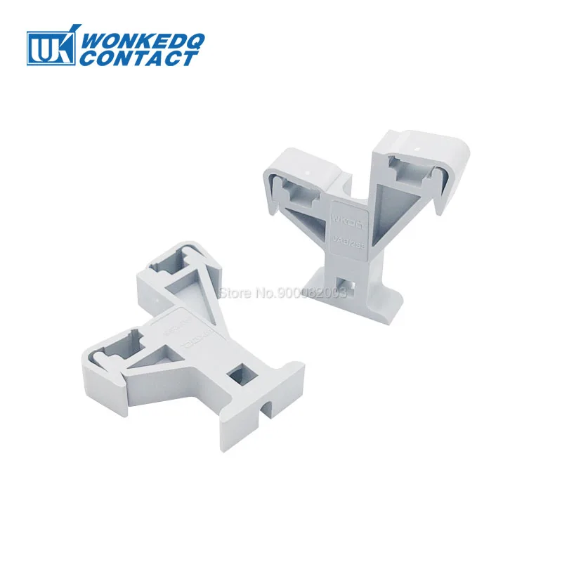 10Pcs AB2 SS BusBar Support Bracket Double Layers 2 Mounting 3*10/6*6mm AKG AB DIN Rail Terminal Electrical Connection Holder