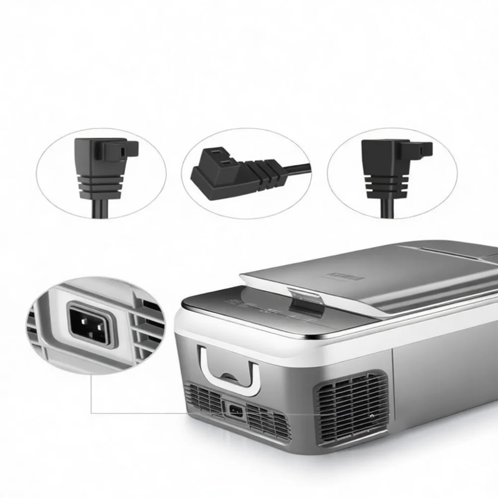 Universal Car Fridge Power Cable Red Plug Cigarette Lighter Adapter Cord For Freezer Compressor Supply Appliance