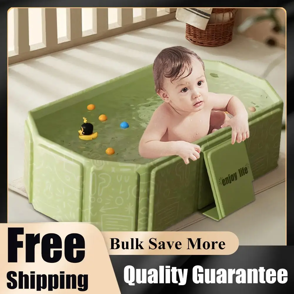 

Детская ванночка для младенцев и малышей, складная ванна для младенцев с сливным отверстием, ванна-душ для малышей