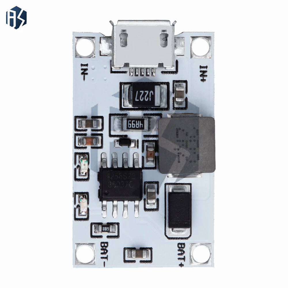 Módulo de carregador de bateria de lítio 5V 2A - Placa de proteção de impulso 2S 7.4V/8.4V para Li-Po/Li-ion 18650 DIY Power Bank