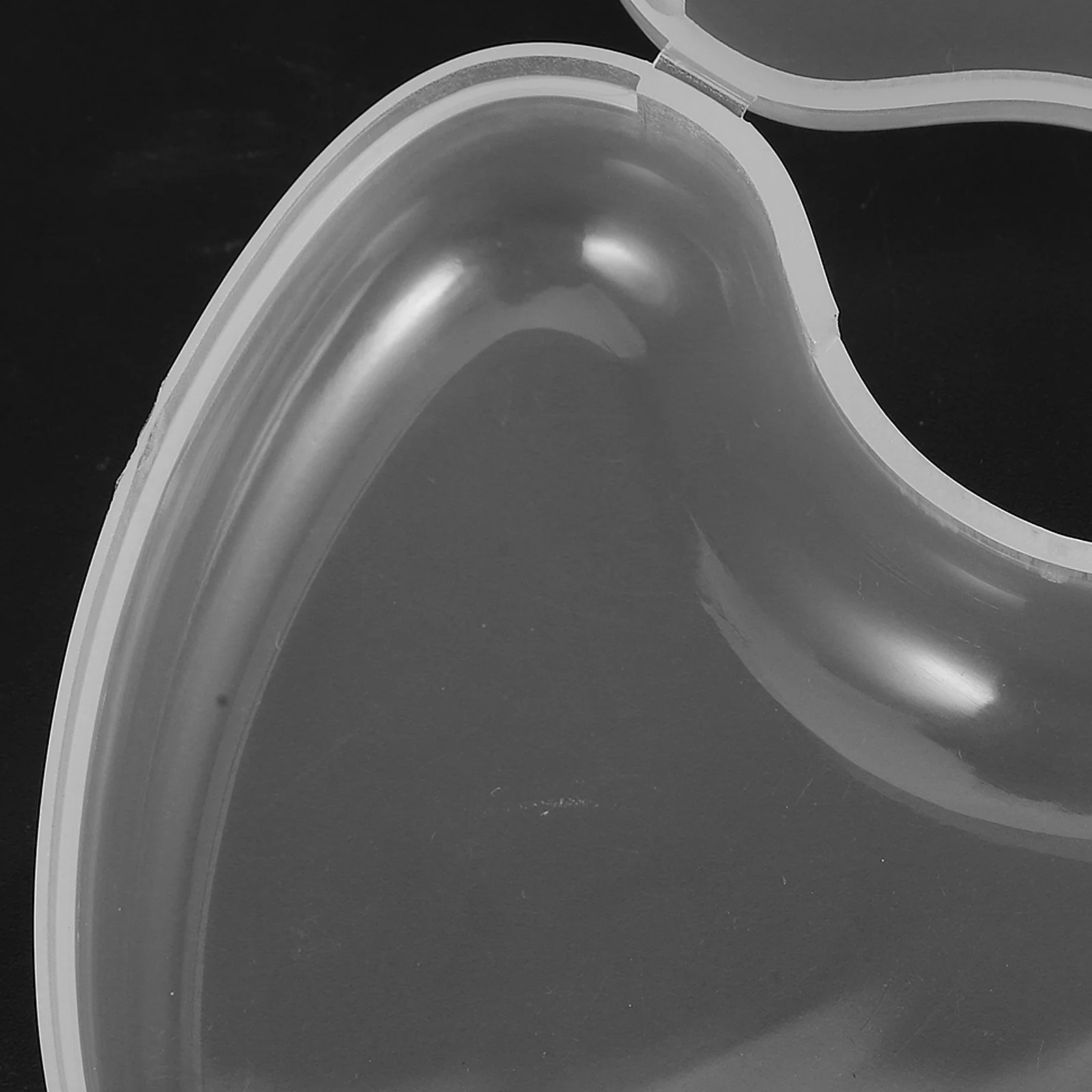 صندوق تخزين طقم الأسنان شفاف صغير على شكل قلب حافظة حماية الأسنان للأسنان الكاذبة التجنيب المحمولة صندوق أسنان السفر البلاستيك #4