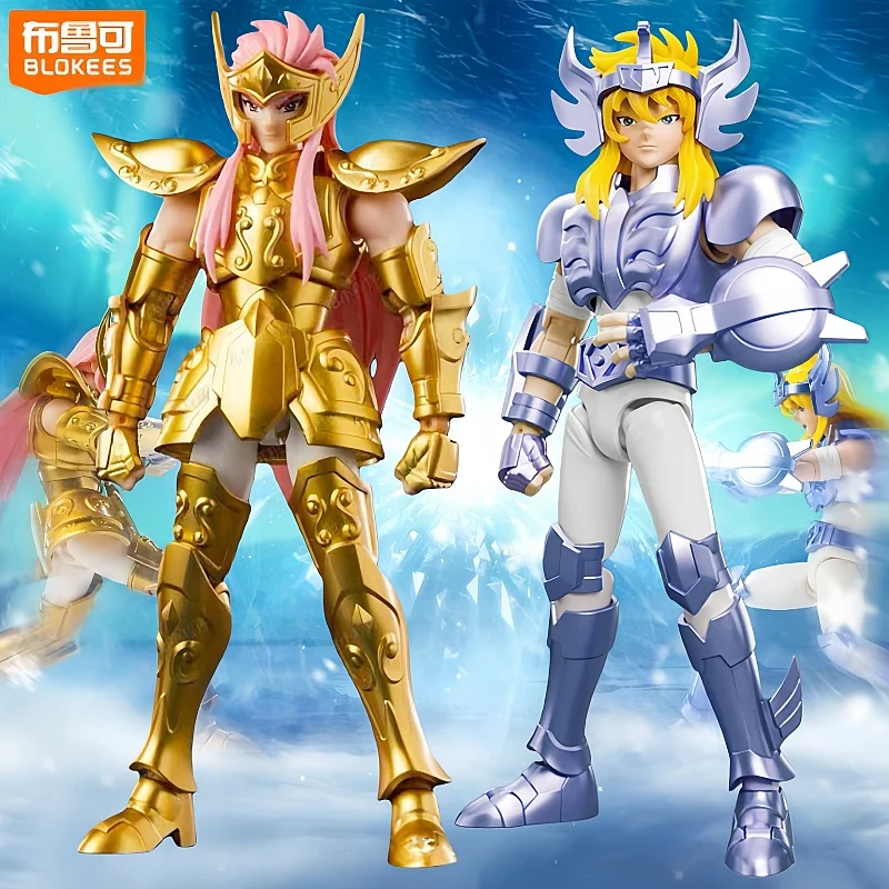

В наличии Новый оригинальный Blokees Saint Seiya Фигурка Камиса Игрушка Hyoga Champion Class Сборка Модель Комплект Коллекция Подарки Игрушки