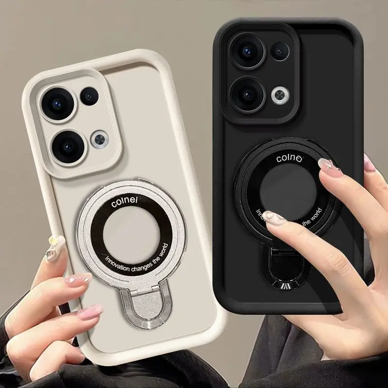 For Reno13 Pro Reno15F Reno15 Reno15C  Reno14F Reno13F Reno13 3D Holder Stand Soft Slicon TPU phone case