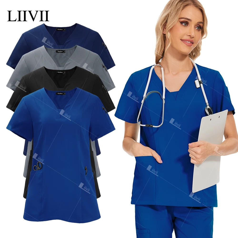 

Hospital Medical Scrub Suit New Medical Scrubs Women Beauty Work Clothes Nurse Uniform Accessories Dental Surgery Suit Wholesale