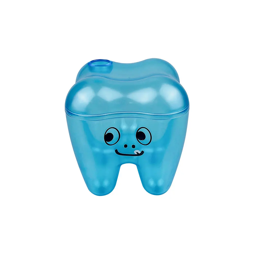 Cute Teeth Shape Storage Box Flosser Storage Case Placing Box Table Ornament Dental Office Decorations