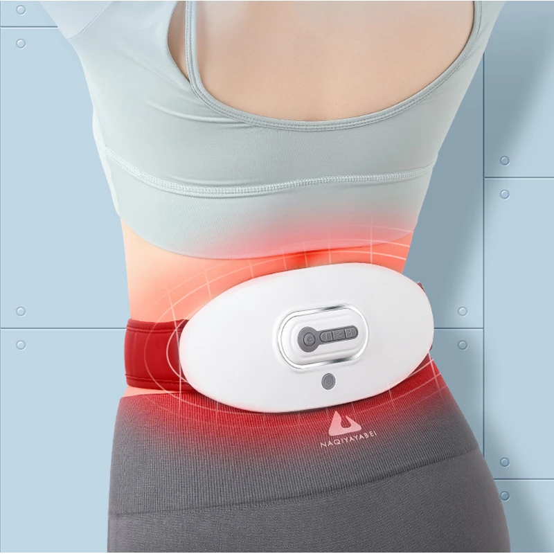 Hot Compress Waist Massager TENS EMS Infrared Heating Relieves Lumbar Muscle Strain Wireless Remote Massage Home Relaxation Tool