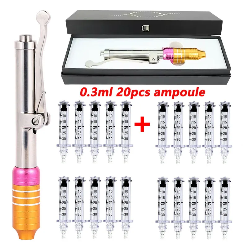 0.3ML Hyaluron Pen With High Pressure Hyaluronic Pen Gun For Anti Wrinkle Lip Lifting Atomizer Skin Lip  No-Needle Injection